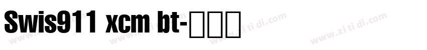 Swis911 xcm bt字体转换